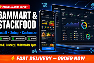 install 6ammart 6valley stackfood demandium codecanyon on food delivery app