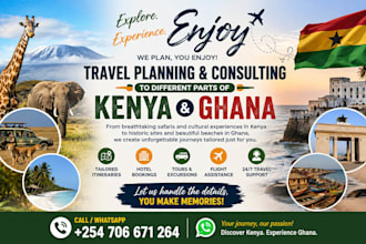 help with travel planning and consulting to different parts of kenya and ghana,