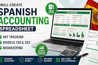 create spanish accounting spreadsheet vat tracking modelo 130 303 bookkeeping