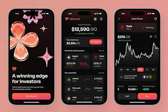 develop fintech app, investment app, neobank app, payment app, crypto wallet app