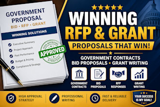 write winning  government contract bid proposal rfp grant writing
