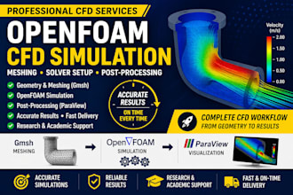openfoam cfd simulation meshing and paraview post processing