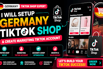 setup germany tiktok shop create german tik tok shop marketing tiktok account