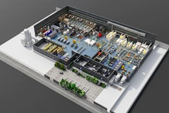 create realistic 3d industrial models and renders