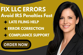 fix llc tax errors and late filing issues to avoid irs penalties