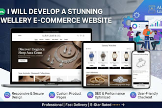 do design and create jewelry for you website development