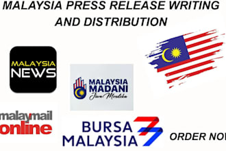 write an attractive malaysia press release and distribute to malaysia top sites