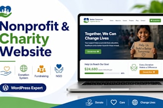 create a charity or nonprofit wordpress website with donation system