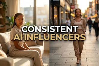 create ai influencer model ai fashion model and ai consistent character images