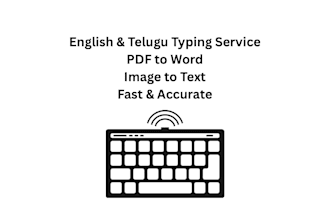 type english and telugu from image,PDF or handwritten notes