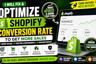 fix shopify conversion rate and optimize shopify store for more sales