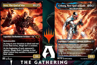 design custom mtg card game, card template, tcg, tarot, oracle, fantasy game art