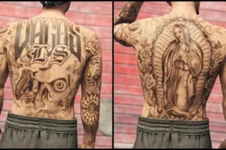 make a custom fivem ped, custom clothes, fivem tattoo, fivem ped, add on ped