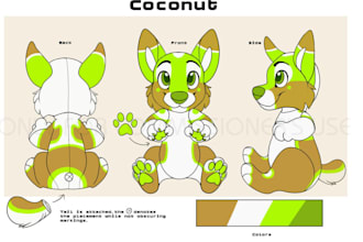 design custom plushie references sheet ych concept stuffed animal character art