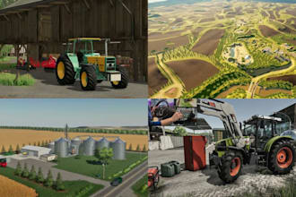 build realistic farming simulator maps with roads fields and buildings