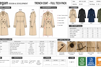 design trench coat, denim jacket lightweight blazers windbreakers with tech pack