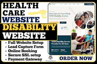 design converting ndis website disability website kivicare, caregiver website