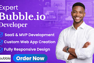 develop scalable saas web app using bubble no code platform