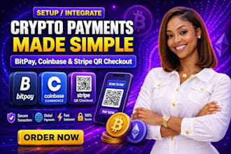 set up bitpay, coinbase, crypto currency, stripe, qr code payment gateway