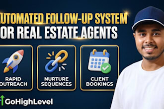 build real estate ghl pipeline, follow up automation, and lead capture system