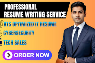 write ats resume for IT, cybersecurity, and tech sales jobs