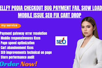 sellfy podia checkout bug payment fail siow load mobile issue seo fix cart drop