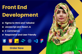 design a modern responsive website using react and tailwind CSS