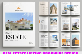 design real estate brochure, property brochure listing brochure, brochure design