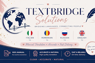 manually translate italian, romanian, russian and english