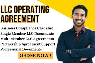 draft your llc operating agreement, partnership and business documents