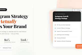 create an instagram growth strategy and full audit
