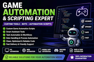 develop game automation scripts, ai tools, macros and custom game assistant v1