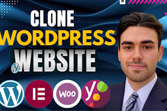 clone wordpress website design development business site responsive elementor pr