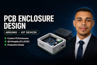 design custom pcb enclosure and 3d printable case for your board
