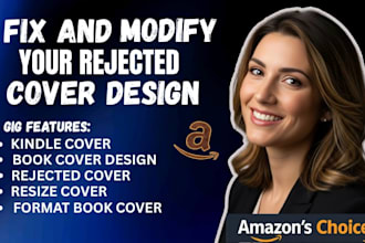 fix rejected book cover error, edit, modify, and format book cover