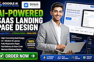 design google stitch ai business website landing pages saas website ai website