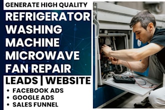 generate refrigerator, washing machine, microwave, fan repair lead and website