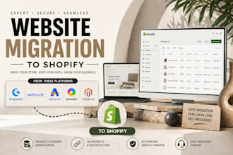migrate shopware webnode abantecart webador magento to shopify website migration