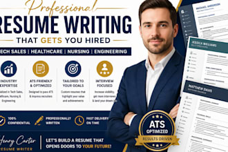 do resume writing for tech sales, healthcare, nursing, engineering