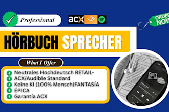 be your german audiobook voice over artist for elearning business voice over