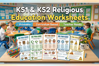 design custom ks1 and ks2 fun religious education worksheets for kindergarten