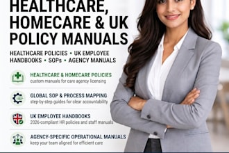 create healthcare or homecare policy and procedure manual for your agency