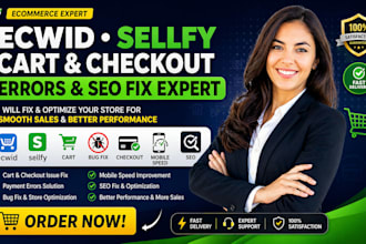 ecwid sellfy cart bug checkout fail payment errors  issue mobile speed seo fix