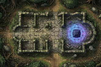 draw your dnd battle map dungeon city world fantasy cartography