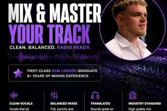 mix and master your rap or vocal track