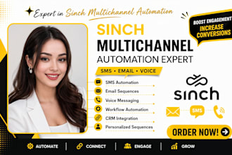 sinch sms email voice multi channel automation sequence personalization
