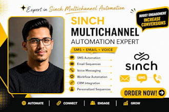 sinch sms email voice multi channel automation sequence personalization