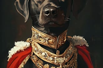 draw amazing pet portrait