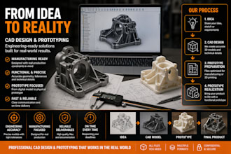 create manufacturing ready cad models and functional prototypes