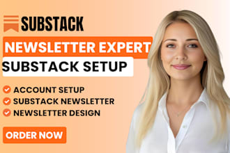 substack account manage substack post design landing page  substack newsletter